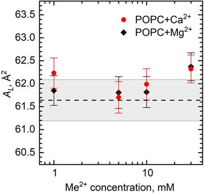 Cations Do Not Alter the Membrane Structure of POPC—A Lipid With an Intermediate Area